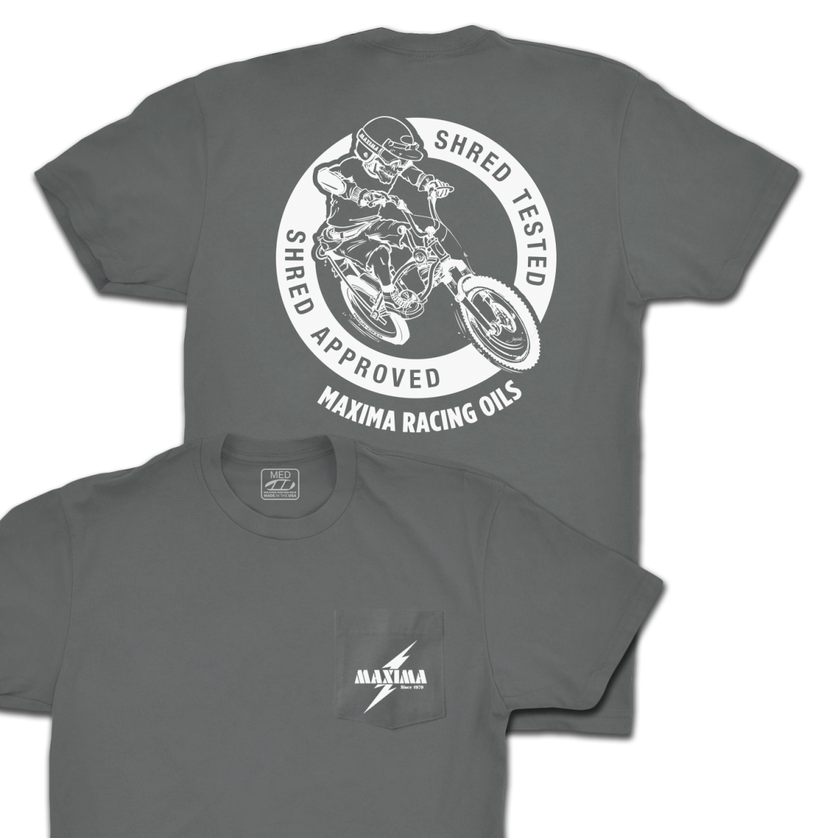 NEW! SHRED TESTED BIKE POCKET T-SHIRT