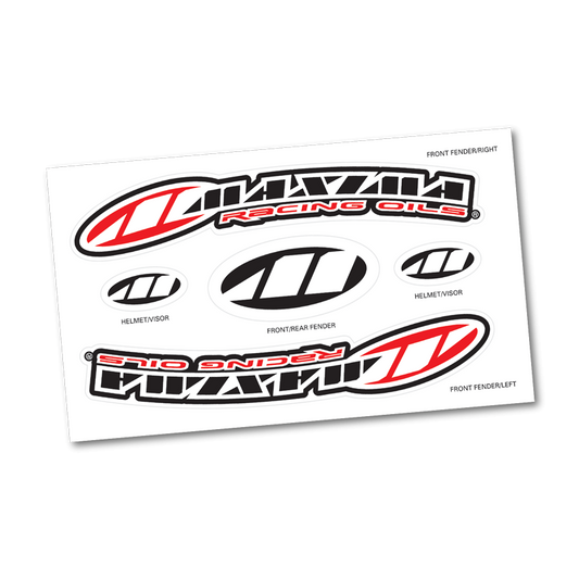 FRONT FENDER DECAL SHEET